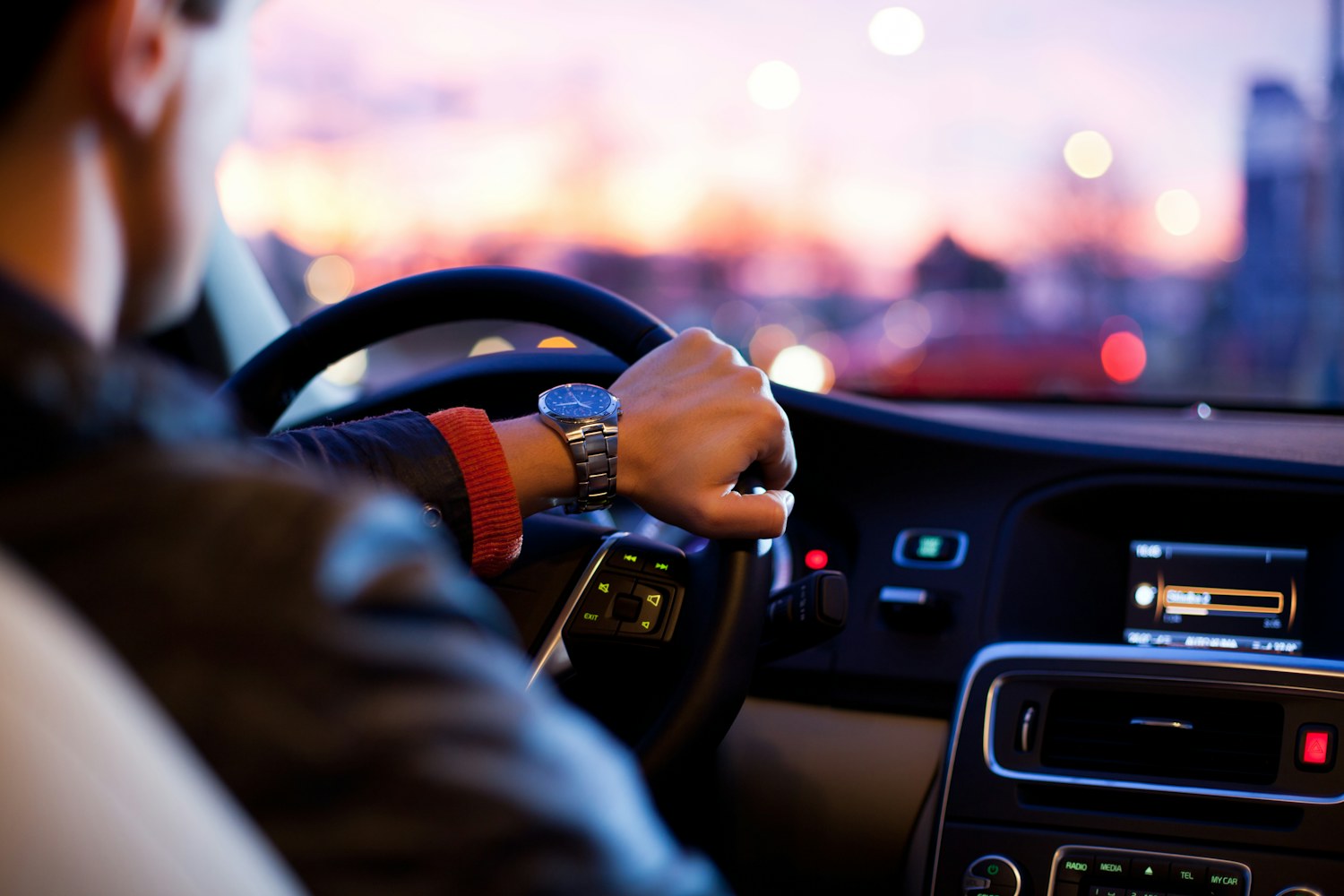 Travelers enjoying a scenic drive